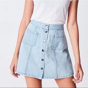 UO BDG denim skirt